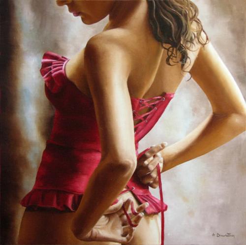 Lady in red